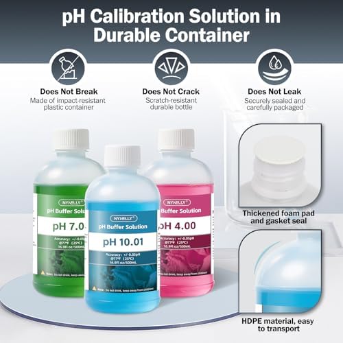 pH Meter Calibration Buffer Solution Kit pH 4, Each 500ml - Image 4
