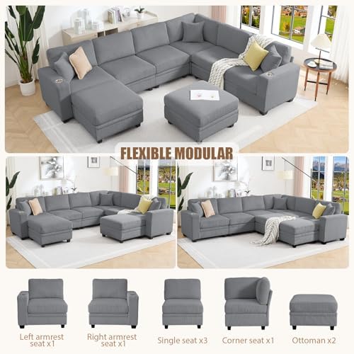 127" Modular Sectional Couch - Image 3