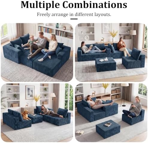 Boneless Couch U-Shaped Sectional Sofa - Image 3