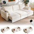 103" Electric Pull Out Sleeper Sofa Bed, 2in1 Power Extendable Couch Bed by CHICHOUSE