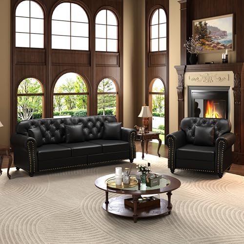 KEIKI 2-Piece Chesterfield Sofa Set - Image 3
