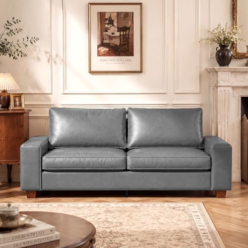 COUCHOICE Modern Faux Leather Sofa Couch by COUCHOICE