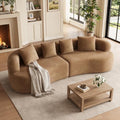 110" Boneless Sectional Couch Modern Curved Sofa by Unknown