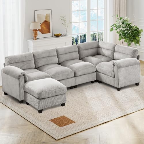 HAOMARKETS 115" Modular Sectional U Shaped Corner Sofa by HAOMARKETS