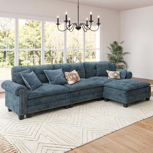 SUNSHINE VALLEY 116" Oversized Modular Sectional Couch L Shaped Living Room by SUNSHINEVALLEY