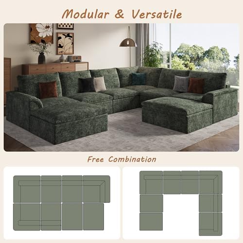 EASE MOOSE Oversized Cloud Boneless Sectional Couch - Image 5