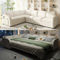 ITVZ King Size Sleeper Sofas Convertible Couches, Oversized 6-Seat Sectional by LITVZ
