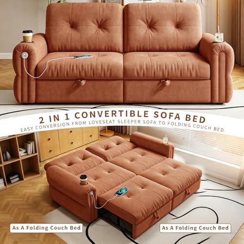 77" Convertible Queen Sofa Bed - Image 3