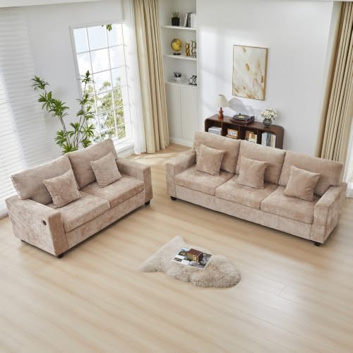 2 Piece Sofa Set for Living Room, 3 Seater and Loveseat Sofa Set - Image 6