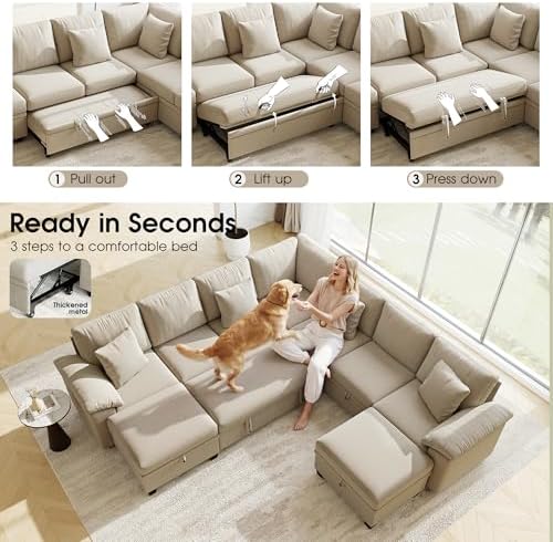 107.8" Oversized Modular Sectional Sofa - Image 6