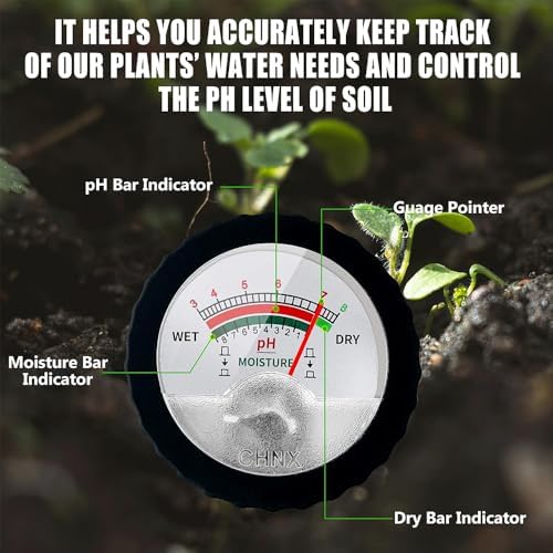 Soil PH Meter, Soil Moisture Sensor Meter, Soil PH Tester Gardening Tool Kits - Image 4