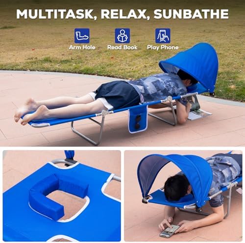Romswi Folding Tanning Beach Chair - Image 5