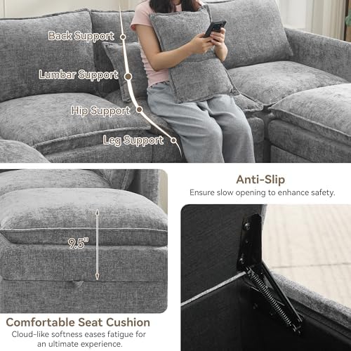 30" Cloud Modular Single Sofa Chair - Image 4