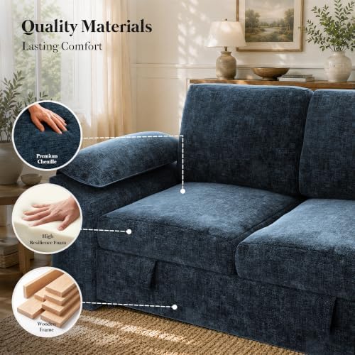 Xbrigh 108 inch Modular Sectional Sleeper Sofa - Image 6