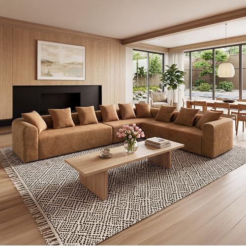 Claiks 142" Cloud Boneless Couch, L-Shape Right Chaise - Image 6