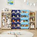 EXPERLAM 3-in-1 Toy Storage Organizer, Stuffed Animal Holder & 3-Tier Bookcase by EXPERLAM