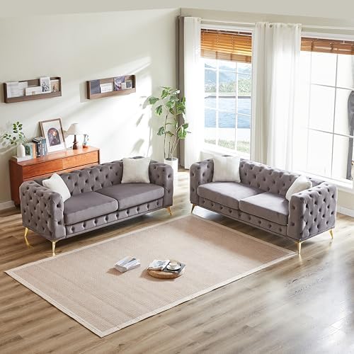 KEIKI 2-Piece Luxury Chesterfield Sofa Set - Image 3