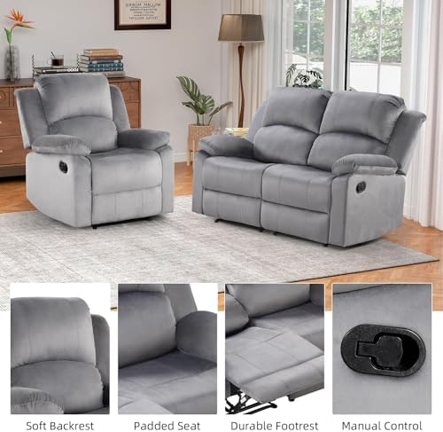 EBELLO Manual Reclining Couch Set - Image 3