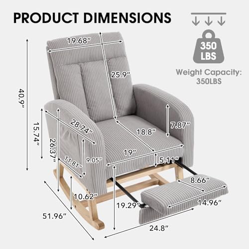 Nursery Glider, Rocking Chair Nursery - Image 2