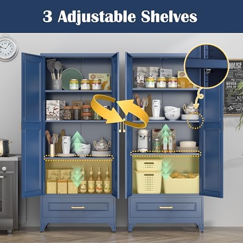 SteeLoong 75" Metal Storage Cabinet - Image 4