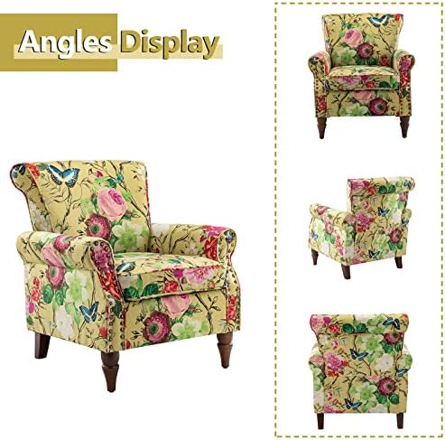 HULALA HOME Traditional Floral Accent Chair - Image 3