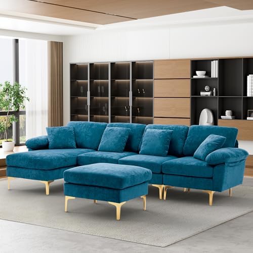 OUYESSIR 114" U-Shaped Modular Sectional Sofa - Image 3