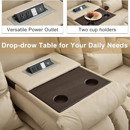 URRED Power Loveseat Recliner Sofa - Image 7