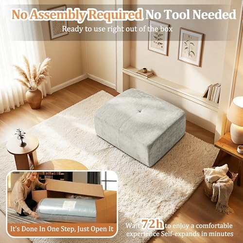 37" Oversized Boneless Couch, Comfort Cloud Sectional Couches - Image 4