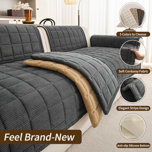Couch Covers for Sectional Sofa, L Shaped Modular Couch Cover - Image 4