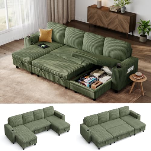 LINSY HOME Sectional Sleeper Sofa by LINSYHOME