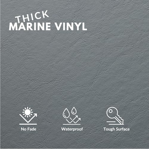 Marine Vinyl Fabric, Upholstery Faux Leather, Outdoor Boat Automotive, DIY and - Image 2