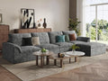 EASE MOOSE 147" L Shaped Sofa, Modular Boneless Couches by EASEMOOSE