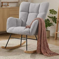 Nursery Rocking Chair, Teddy Upholstered Glider Chair by Wryxplor