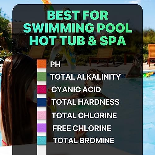 All-New Pool and Spa Test Strips 7 in 1 Quick SuperAccurate Swimming 150 Pool - Image 3