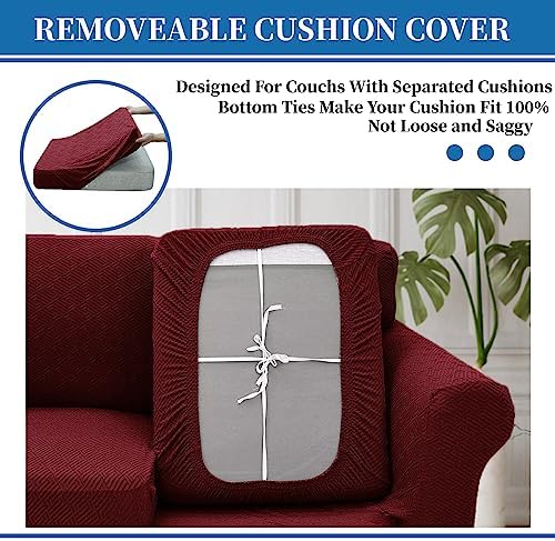 XINEAGE 2-Piece Stretch Armchair Sofa Cover, Washable Couch Covers - Image 6