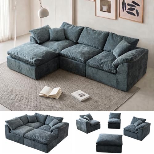 109" Boneless Cloud Couch Sectional by YEFLIXVRAU-HomeComfort