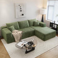 Settab 95" Boneless Couch Modular Sectional Sofa L-Shape Lounge Cloud Couch by Settab