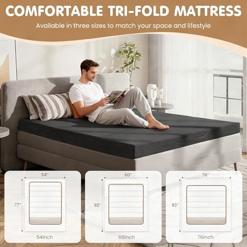 Convertible Sofa Bed Queen, 5-in-1 Tri-Fold Boneless Couch - Image 5