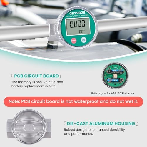 3/4" Waterproof Fuel Flow Meter, Gasoline & Liquids - Image 6