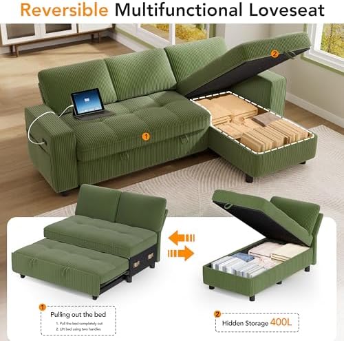 Vipbear Sectional Sleeper Couch - Image 6