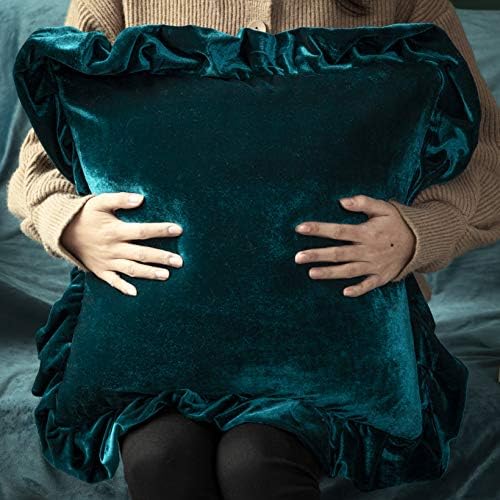GLORY SEASON Velvet Throw Pillow Cover Soft Decorative Luxurious Solid Square - Image 3