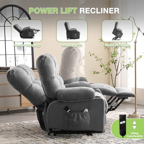 BOSMILLER Power Lift Recliner Chair - Image 4