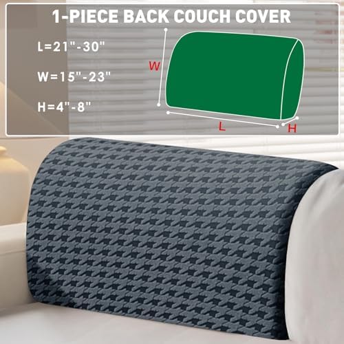 MAXIJIN Couch Cushion Covers for Sectional Sofa, Stretch Sofa Cushion Cover - Image 2