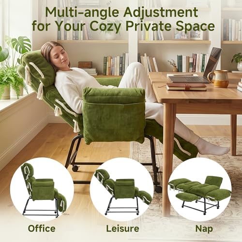 Adjustable Recliner Lounge Chair, 90°-180° Lay Flat Lazy Sofa - Image 5