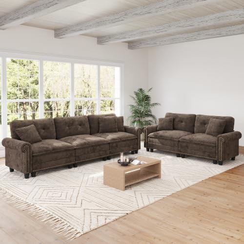 SUNSHINE VALLEY Modular Sectional Sofa Set Living Room 2-Piece Deep Seats by SUNSHINEVALLEY