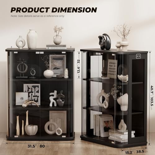 BROTTAR 3-Tier Rounded Display Cabinet - Image 2