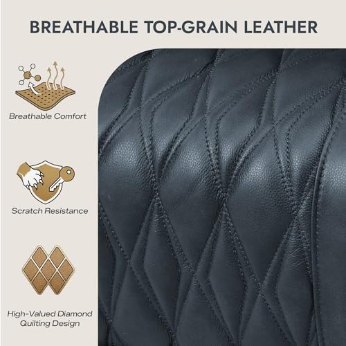Watson & Whitely Genuine Leather Power Reclining Loveseat - Image 6