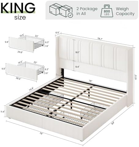 LARMACE King Size Bed Frame - Image 2