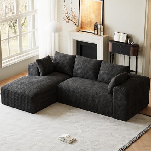 ONEMMLION 107" L-Shaped Cloud Boneless Couch Sofa by ONEMMLION