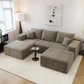 Settab 95" Boneless Couch Modular Sectional Sofa by Settab